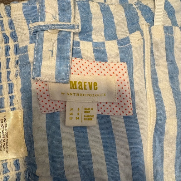 Anthropologie Blue and White Striped Top - Picture 6 of 7